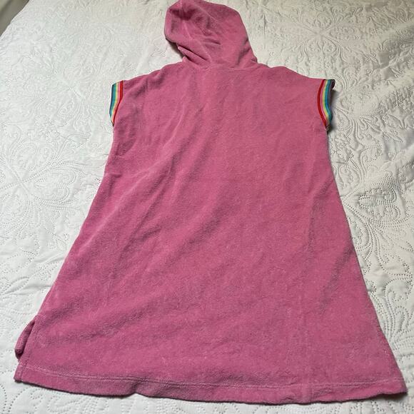 Hanna Andersson Terry Hoodie Swim Coverup Size 6/7 - Picture 3 of 5